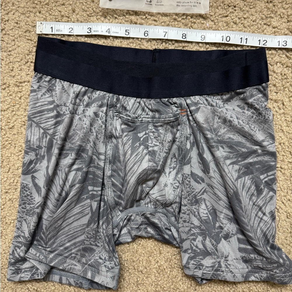 All Citizens Gray Leaf Pattern Boxer Briefs
